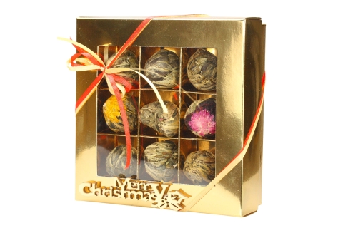 Zestaw Świąteczny 9 Herbat Rozkwitających! Każda Inna! Prezent Na Wigilię !